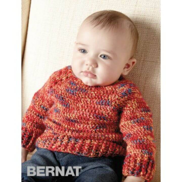 Crochet Hurry Down Pullover Free Easy Baby Pattern