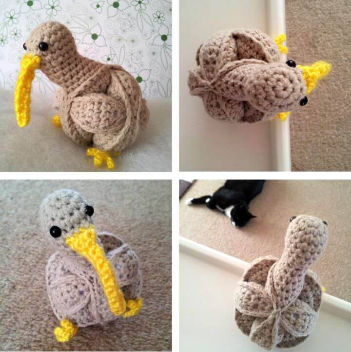 How To Crochet Kiwi Puzzle - Free Bird Pattern