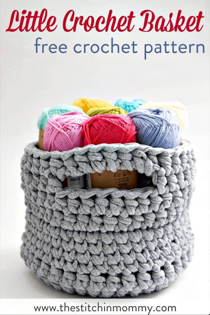 45 Free Crochet Basket Patterns for Beginners ⋆ DIY Crafts