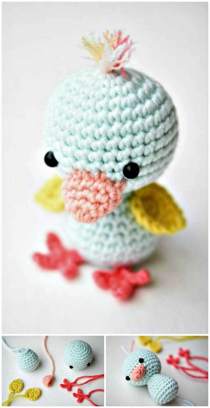 Free Crochet Little Friendly Duck - Amigurumi Pattern