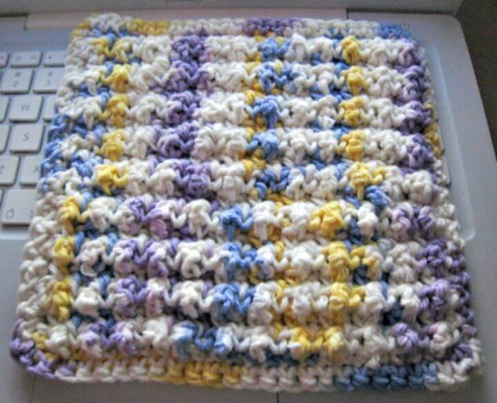 Easy Crochet Nubby Dishcloth - Free Pattern