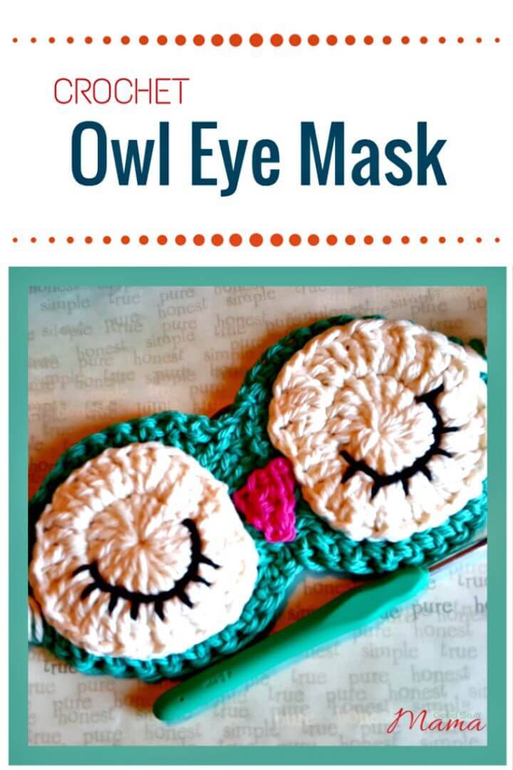 Crochet Owl Eye Mask - Free Pattern