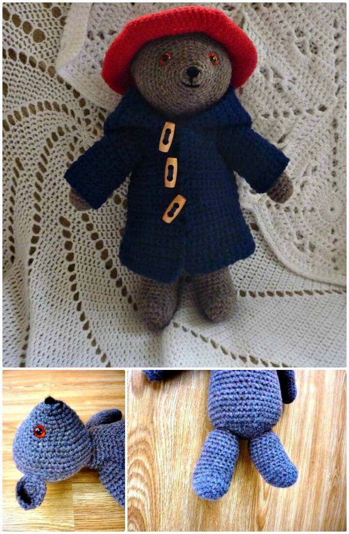 How To Crochet Paddington Teddy Bear - Free Pattern