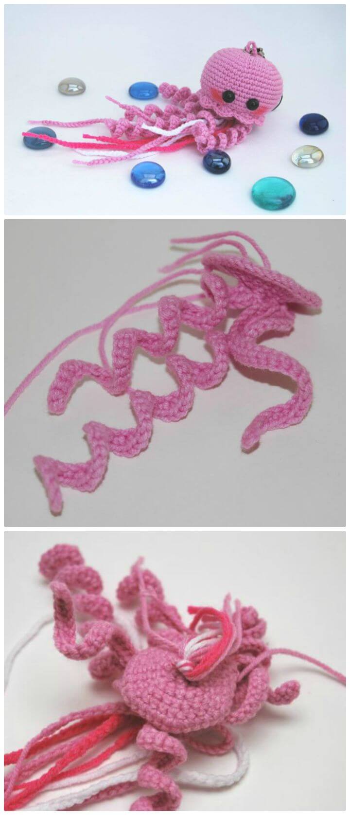 Crochet An Other Pink Jellyfish Amigurumi - Free Pattern