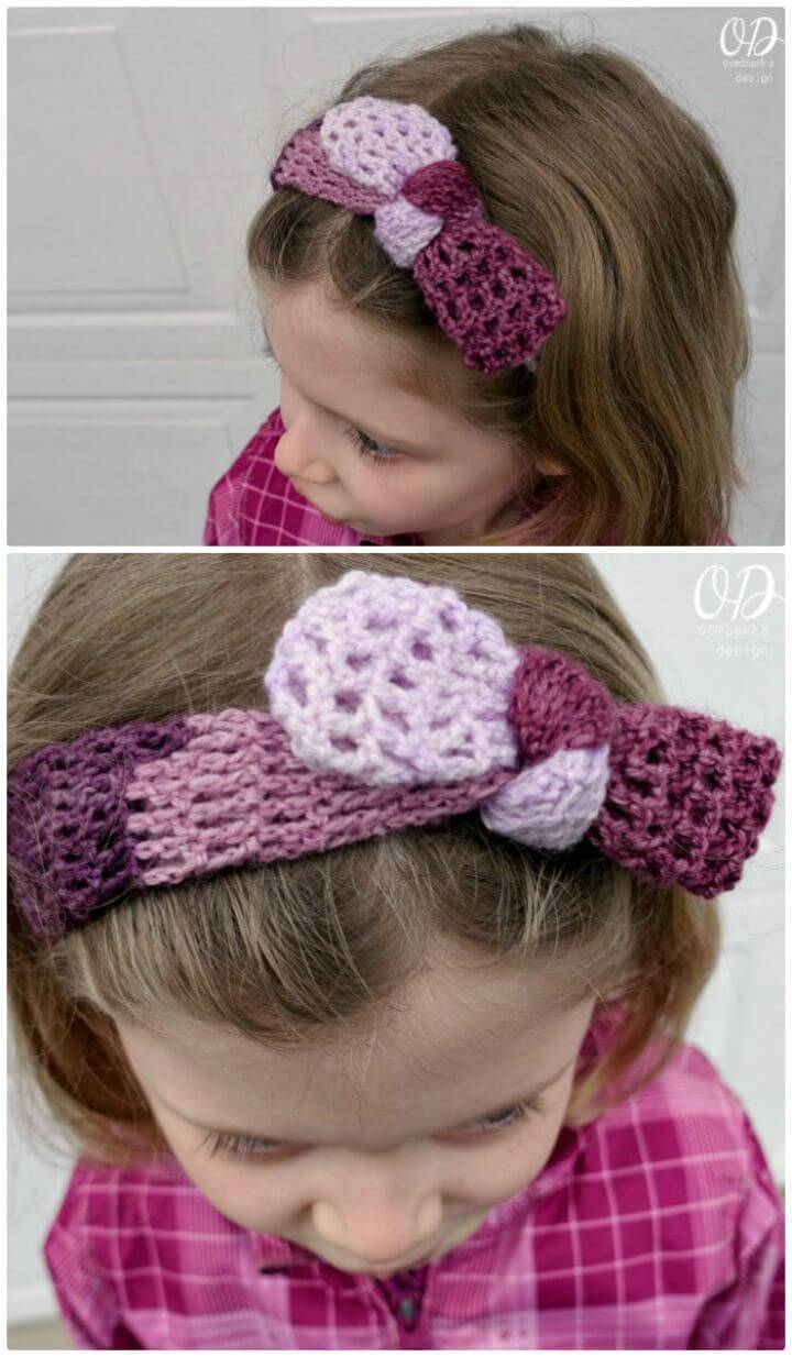 How To Free Crochet Plum Dandy Simple Tied Headband Pattern
