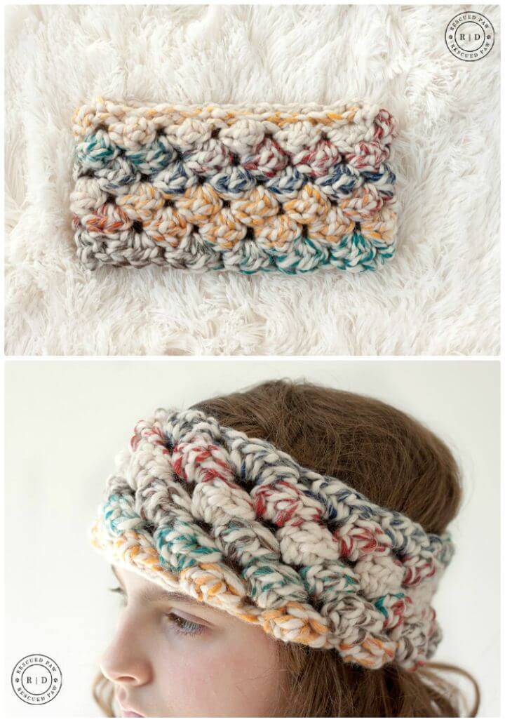 Free Crochet Puffed Headband Pattern