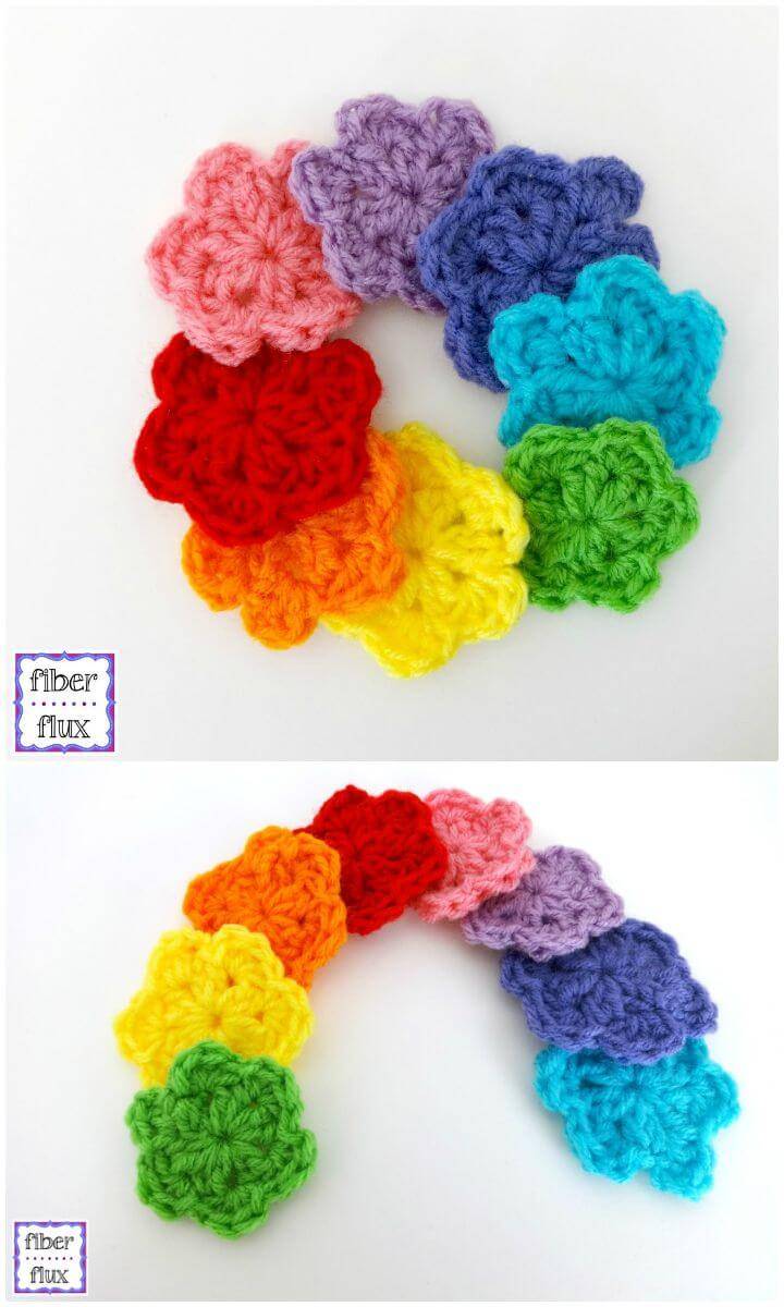 How To Crochet Rainbow Blooms - Free Pattern