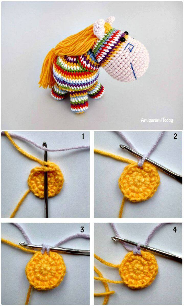 Make A Rainbow Pony Amigurumi Free Crochet Pattern