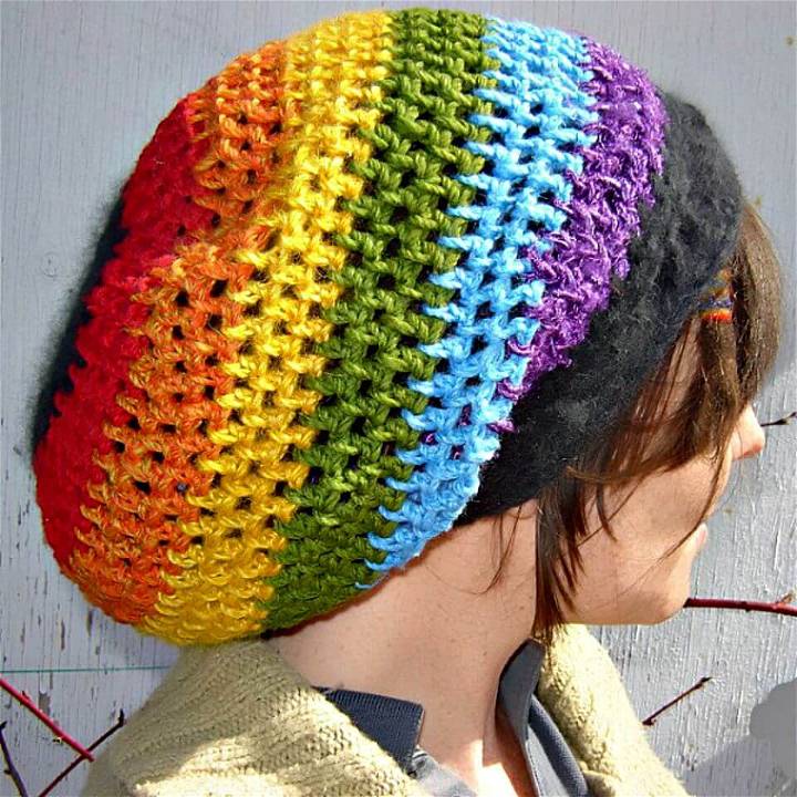 55 Free Crochet Rainbow Patterns / 14 Rainbow Blanket ⋆ DIY Crafts