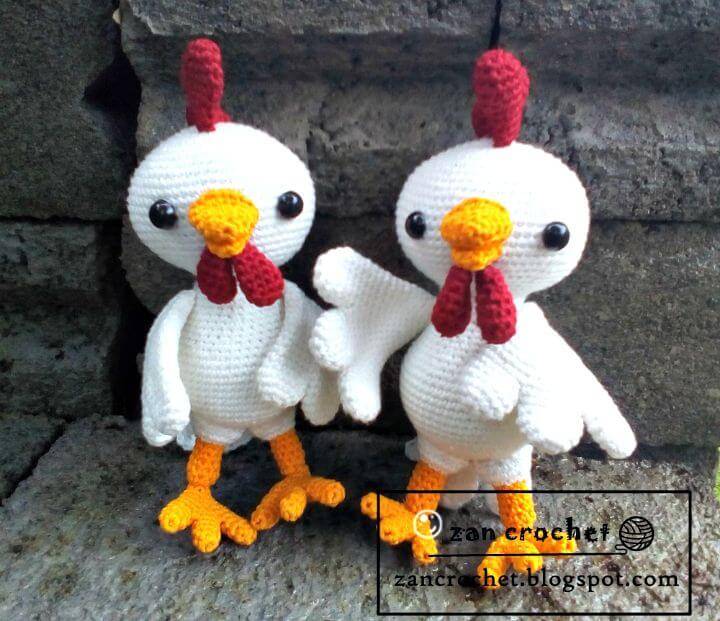 How To Crochet Rooster Amigurumi - Free Pattern