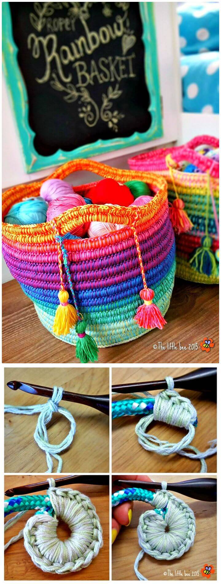 Free Crochet Ropey Rainbows Pattern