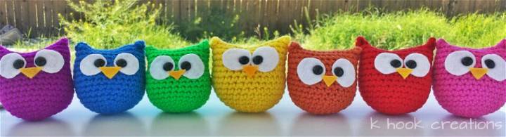 Easy Crochet Seven Color's Owl - Free Amigurumi Patterns