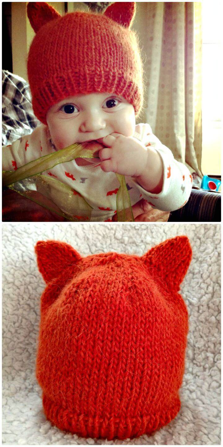 Free Crochet Baby Fox Hat Pattern