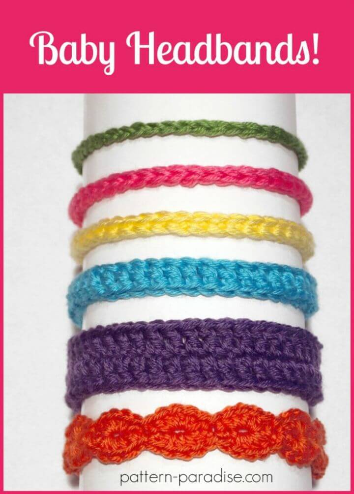 Free Crochet Six Styles Of Baby Headbands Pattern