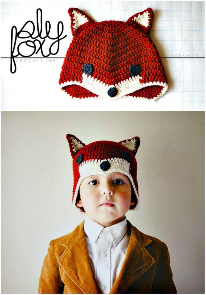 childrens fox hat