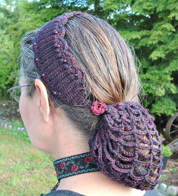 Easy Crochet Snood Headband – Free Pattern