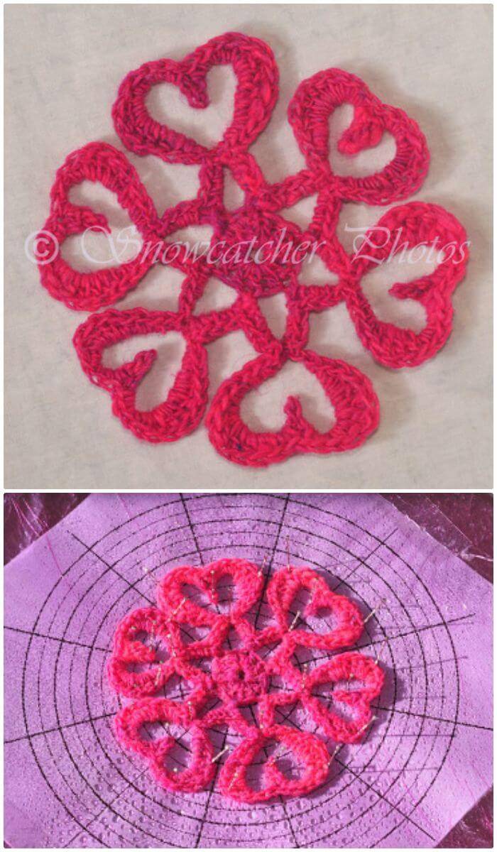 Crochet Snowflake - Free Valentine Pattern