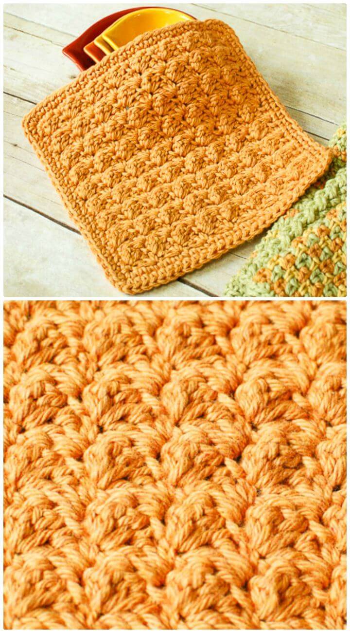 Crochet Textured Dishcloth - Free Pattern