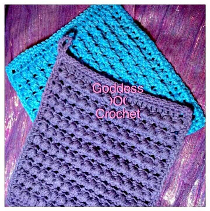 Easy Free Crochet Thick And Bumpy Potholder Pattern