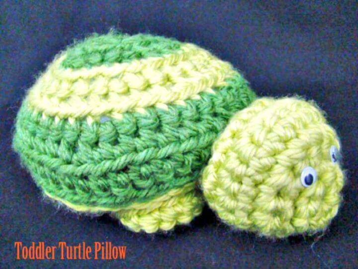 Free Crochet Toddler Turtle Pillow Pattern