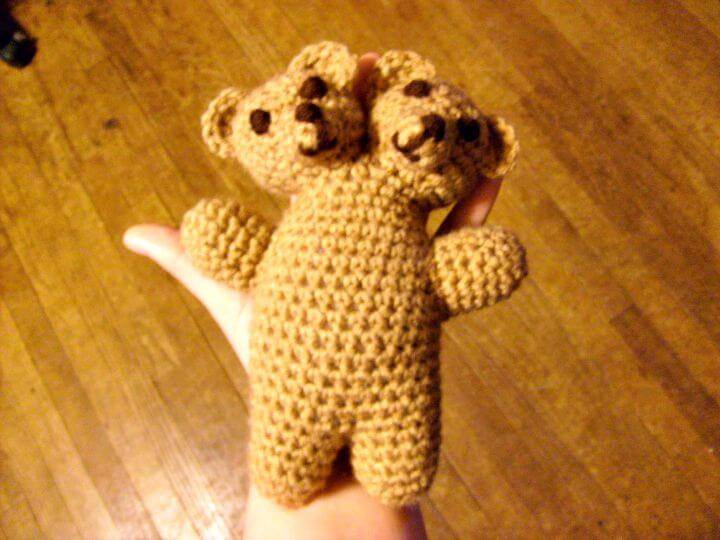 How To Crochet Two Headed Teddy Bear - Free Pattern