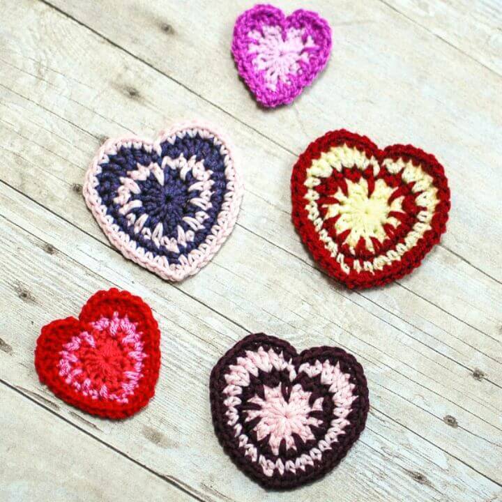 How To Crochet Valentine’s Spike Stitch Heart - Free Pattern