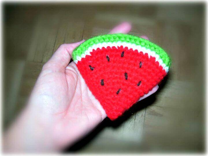 Free Crochet Watermelon Slice - Free Amigurumi Pattern