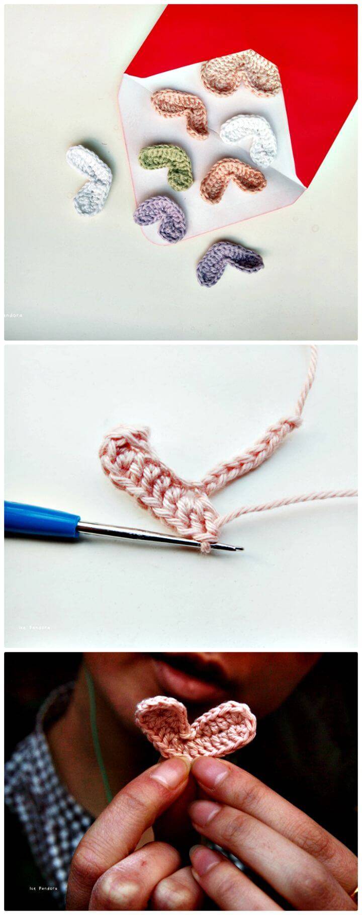 Crochet Wide Hearts - Valentine's Day Free Pattern