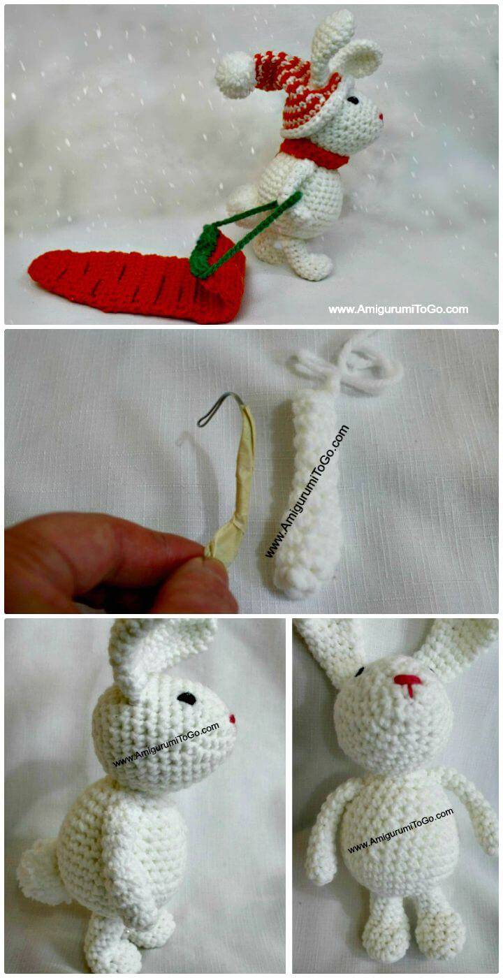 How To Crochet Winter Bunny Amigurumi - Free Pattern
