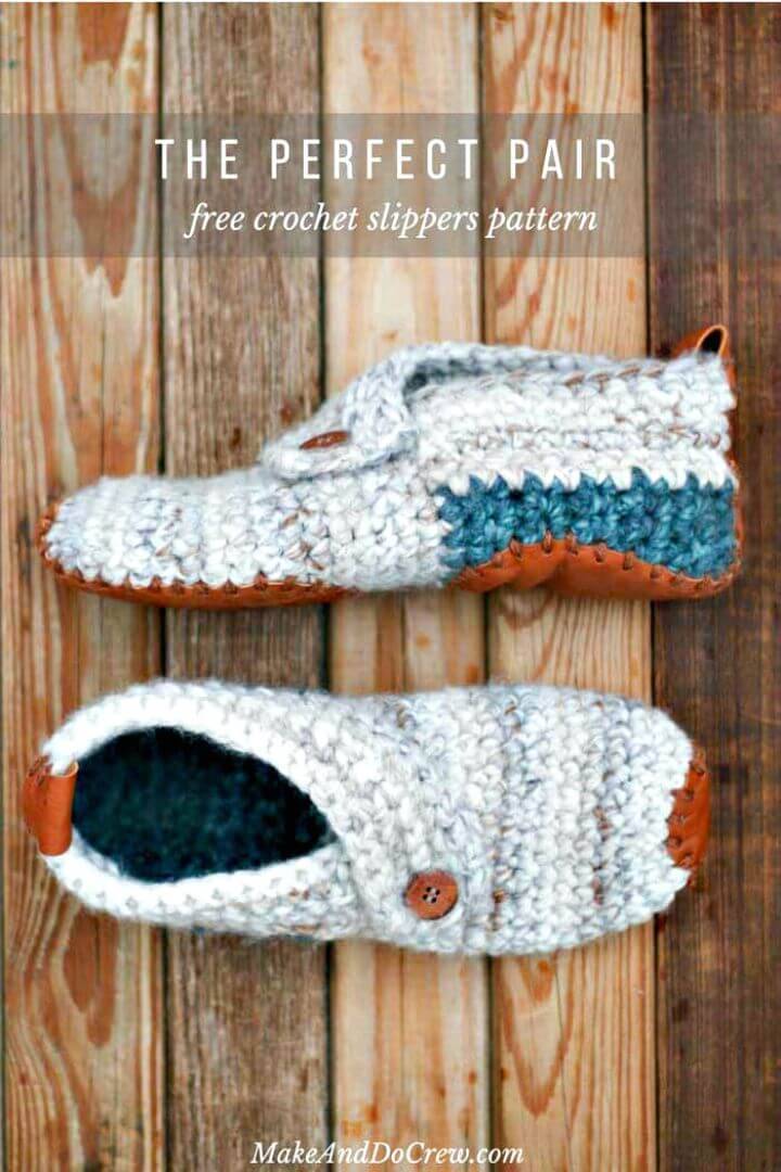 How To Crochet Women’S Sunday Slippers – Free Slippers Pattern