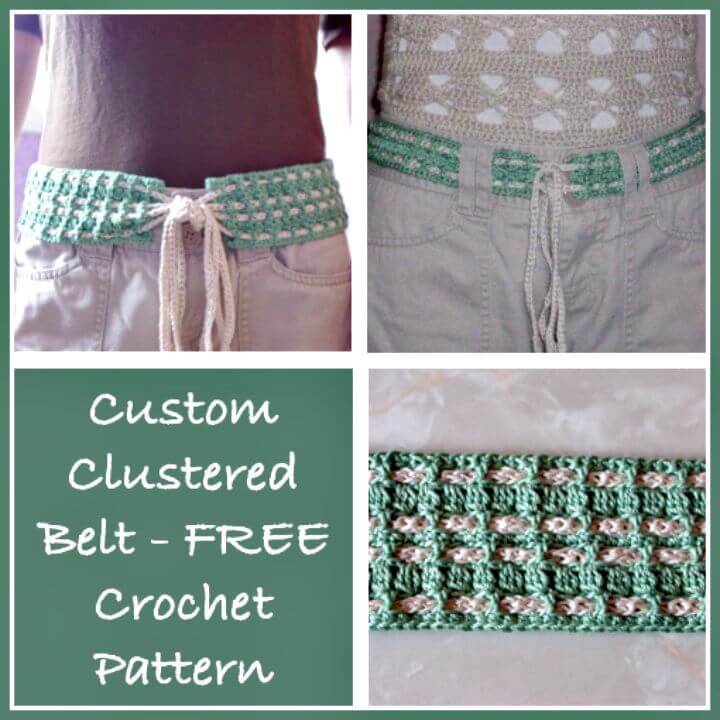 Free Crochet Custom Clustered Belt Pattern