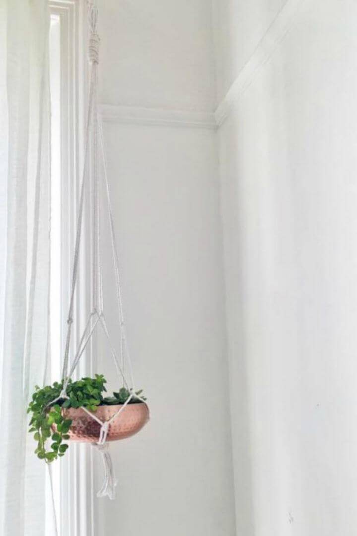 Make A Beautiful Macrame Plant Hanger