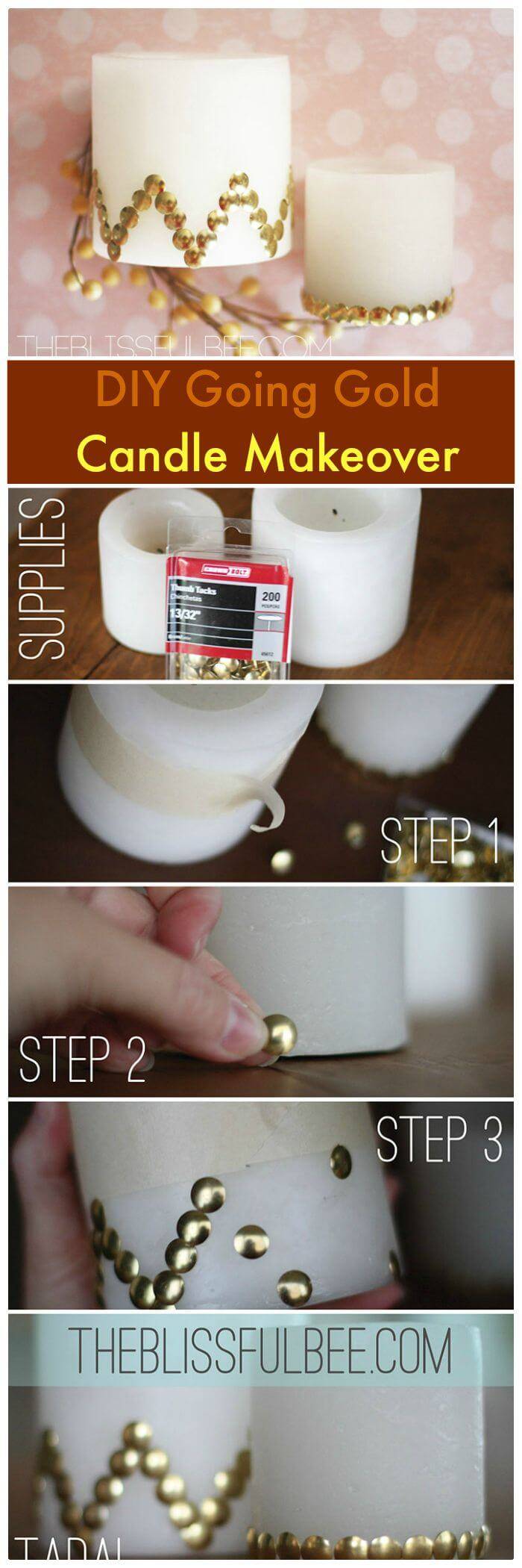 DIY Dollar Store Candle Makeover