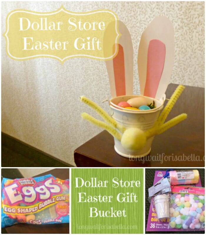 DIY Dollar Store Easter Gift Bucket