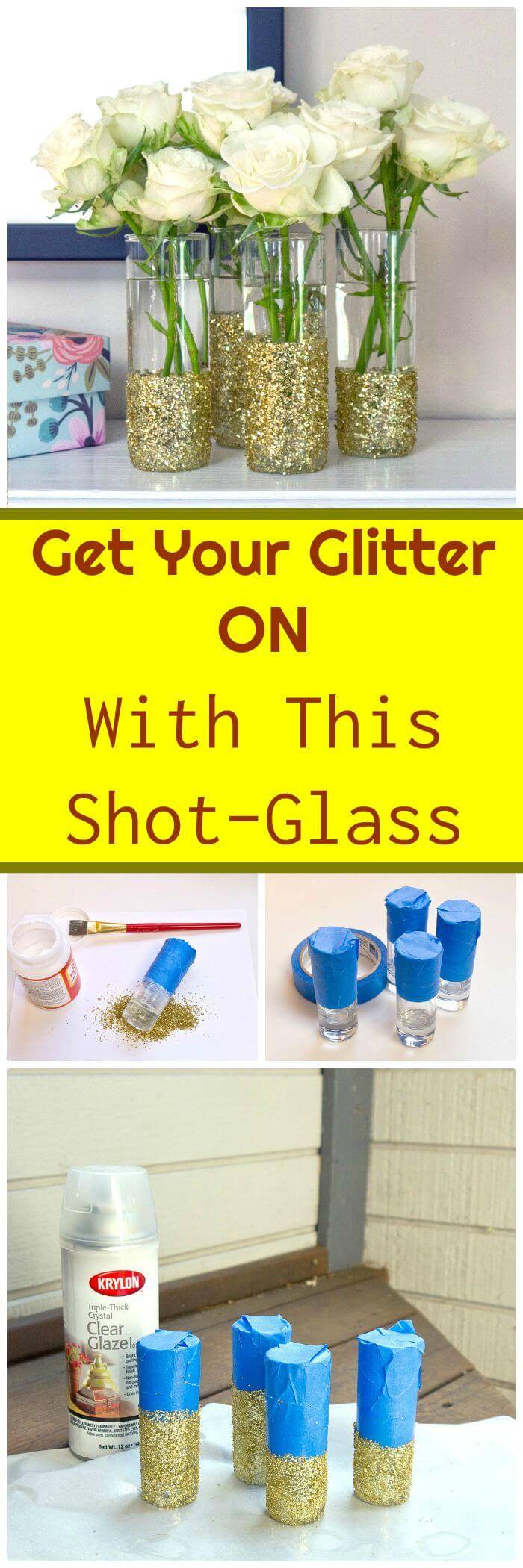 How To Get Your Glitter On With This Shot-Glass - Free Tutorial 