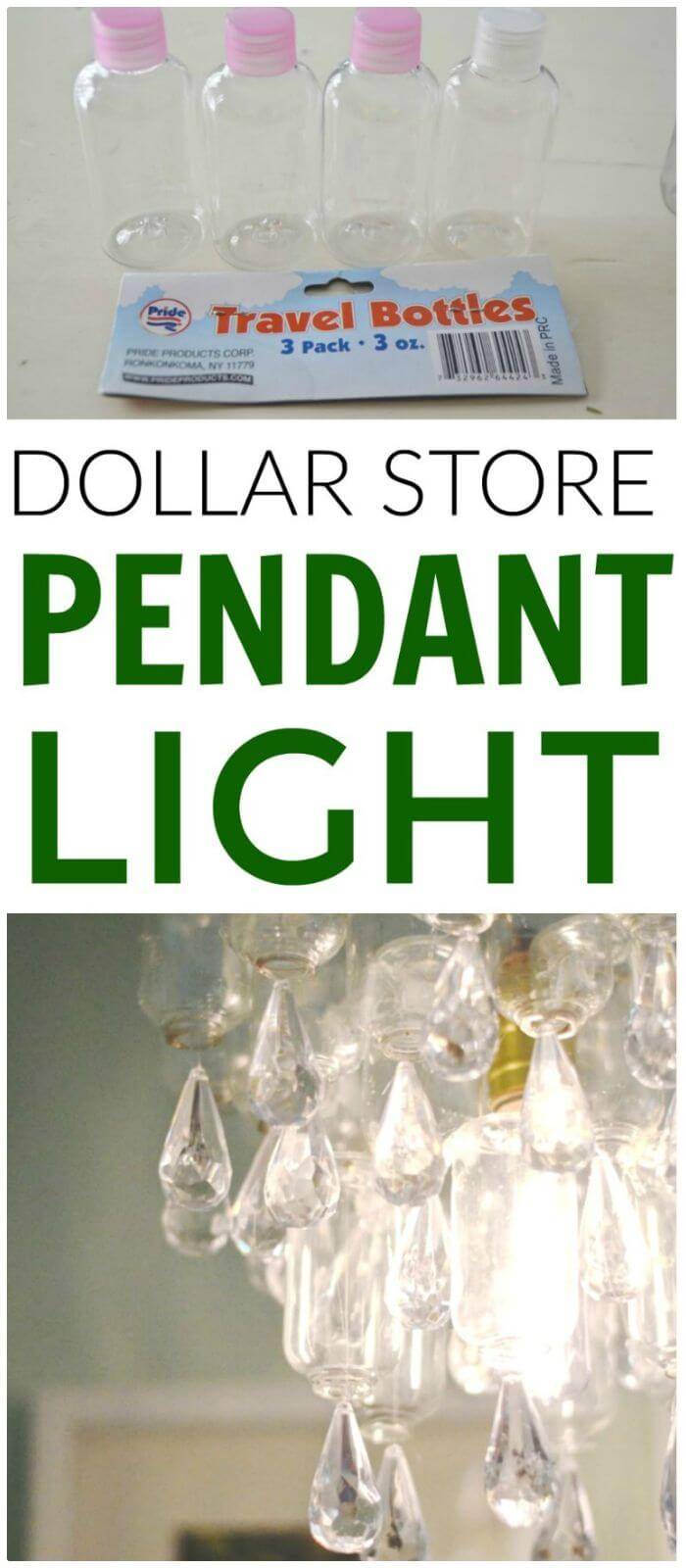 How To DIY Dollar Store Pendent Light