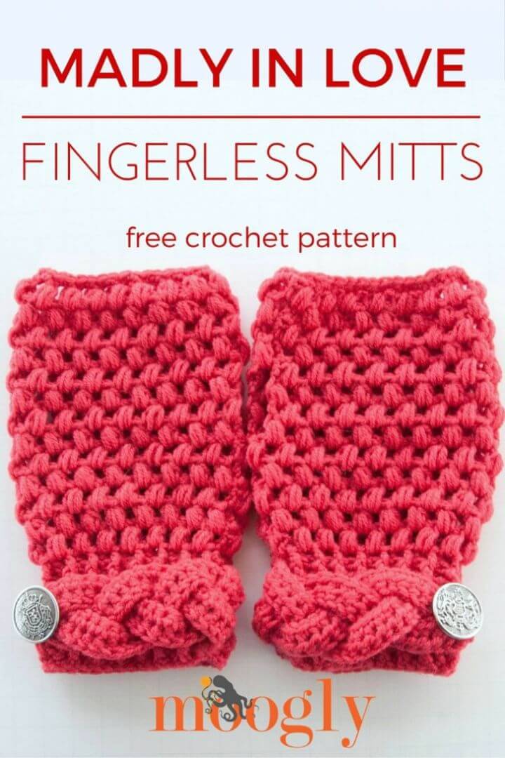 Free Crochet Finger less Mitts Pattern