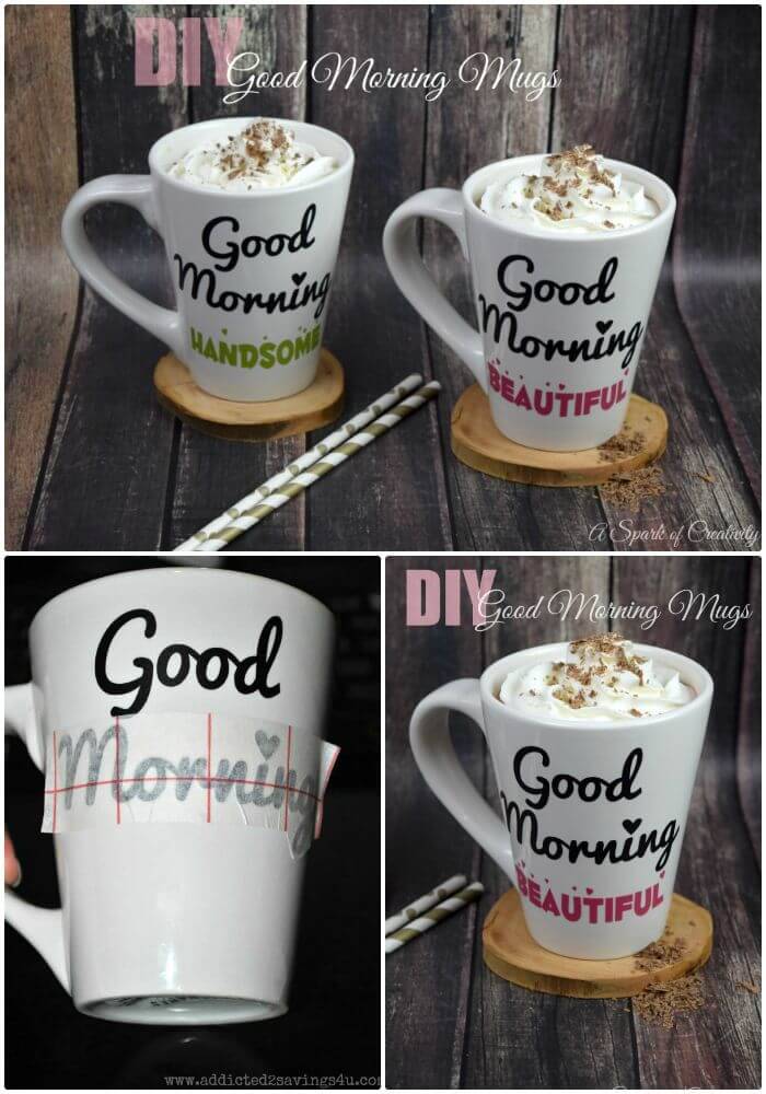 DIY Good Morning Mugs from Dollar Tree