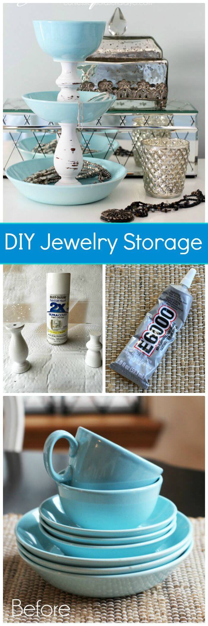 DIY Jewelry Storage - DIY Dollar Store Crafts 