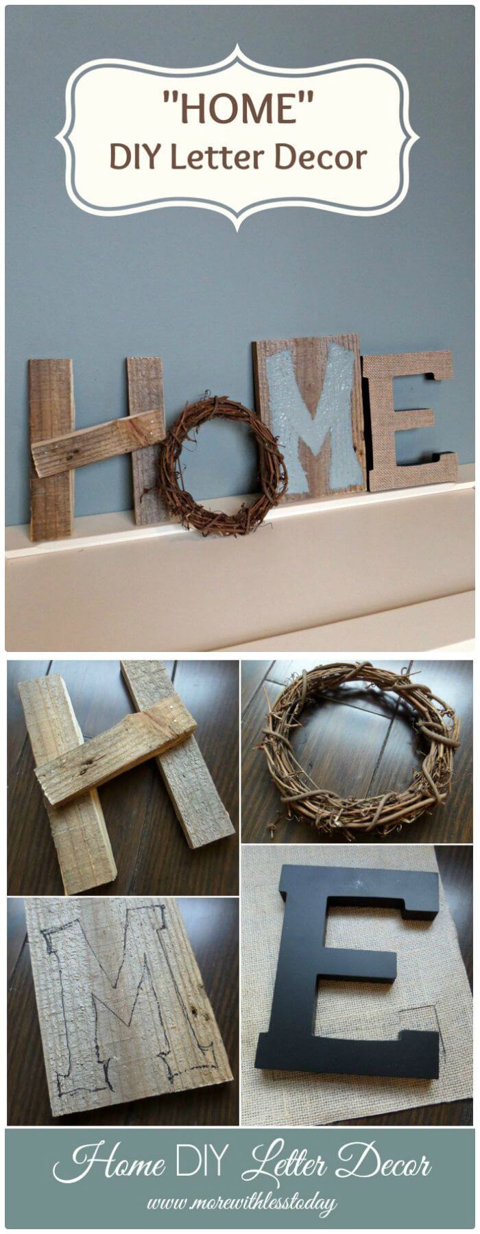 How To DIY Letter Decor - Home Decor Step By Step Instructions