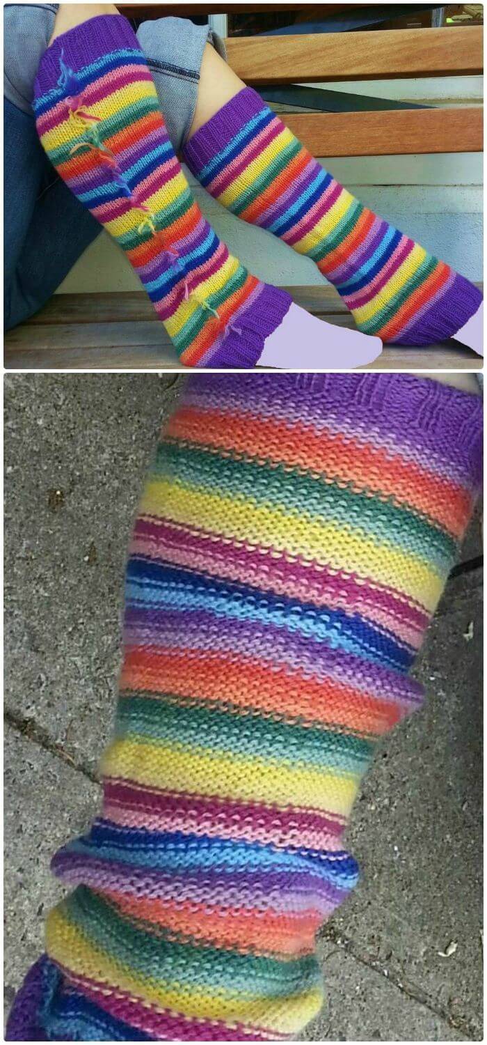 Free Crochet Life Savers Leg Warmers Pattern