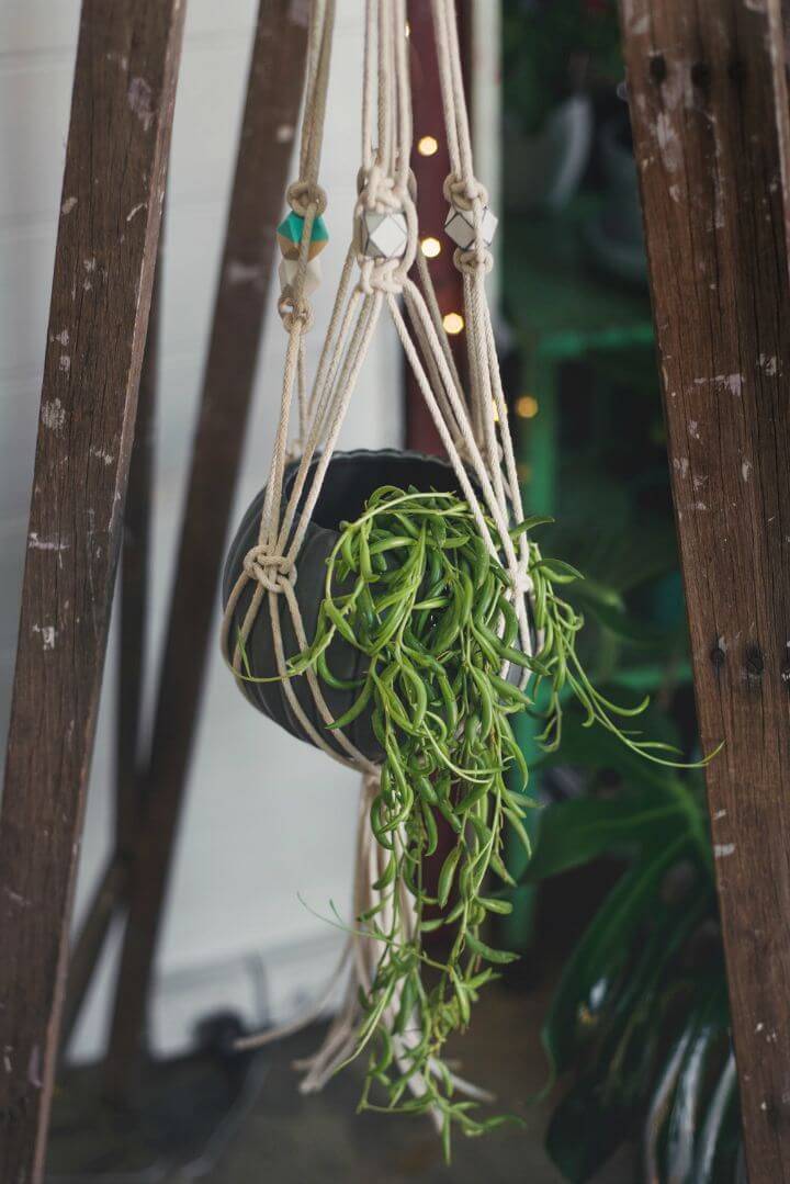 DIY Macrame Pot Plant Hanger - Full Tutorial