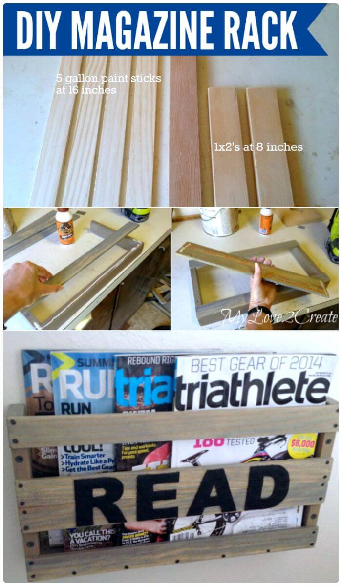 How To Easy DIY Magazine Rack - Step By Step Instructions