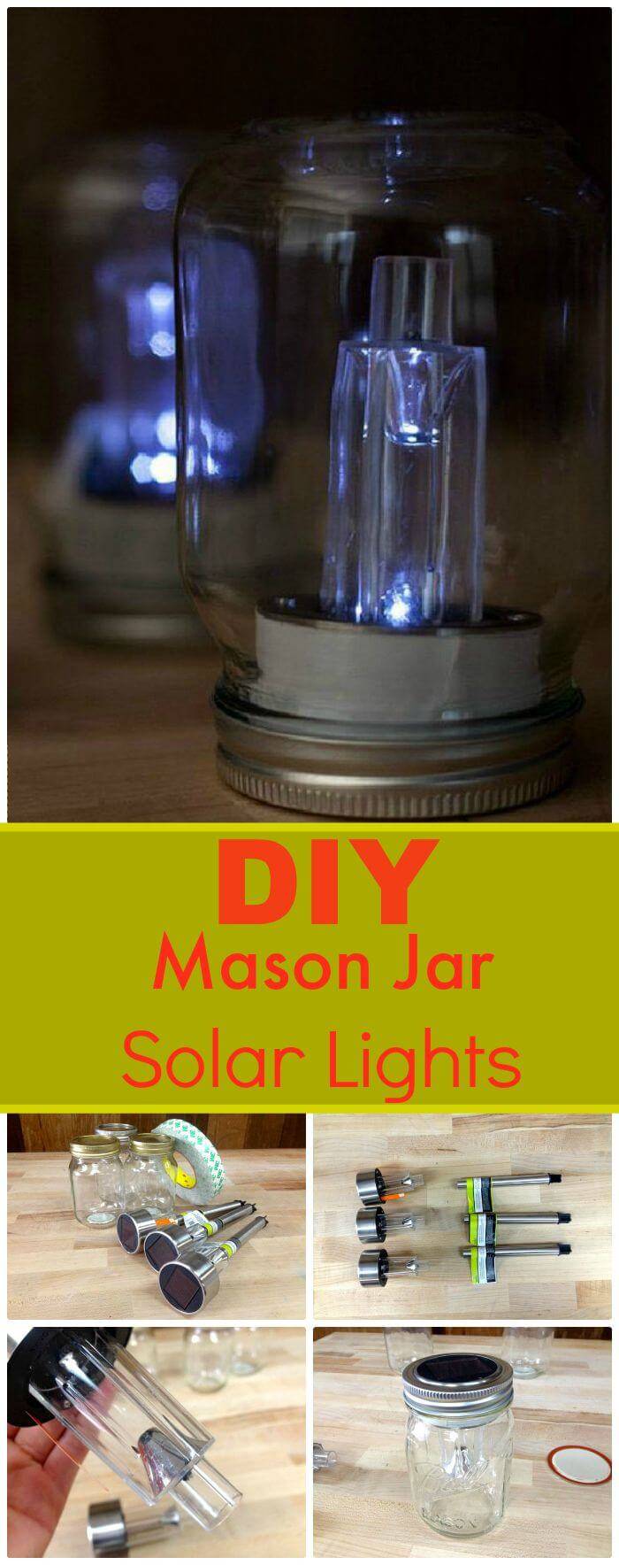 How To Make Mason Jar Solar Lights