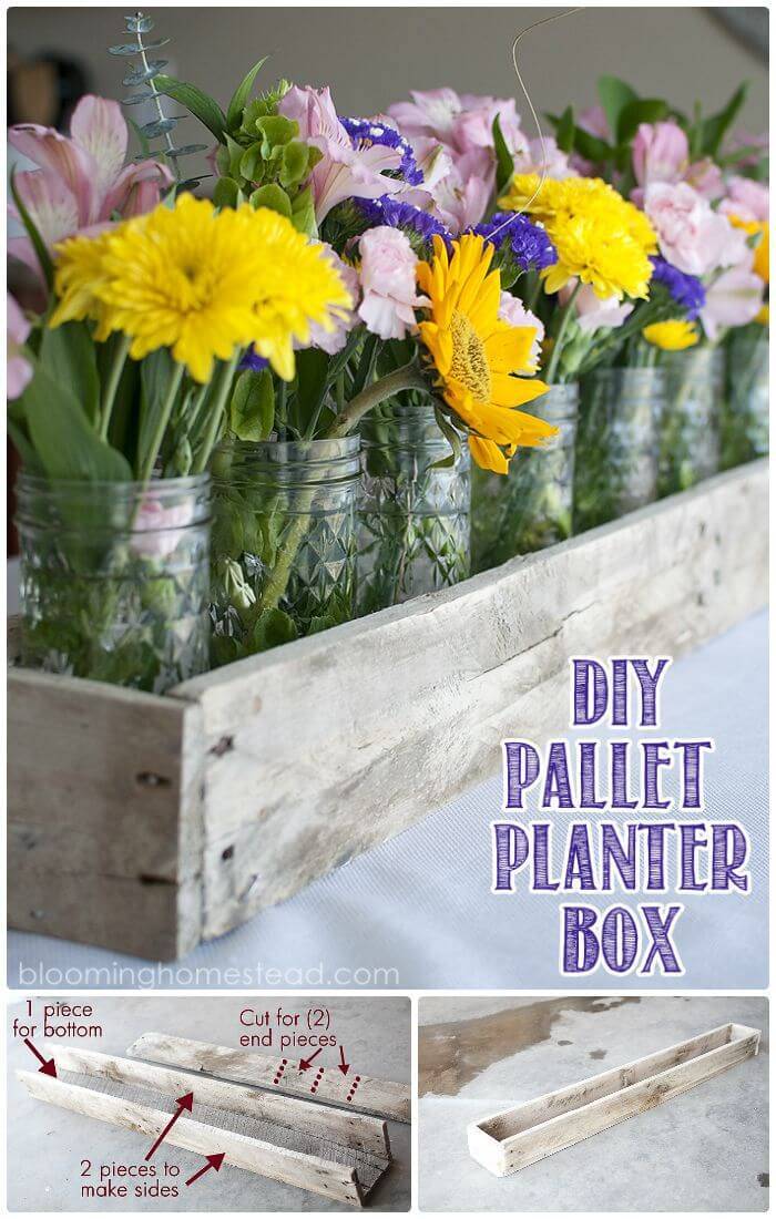Easy Make A Pallet Planter Box