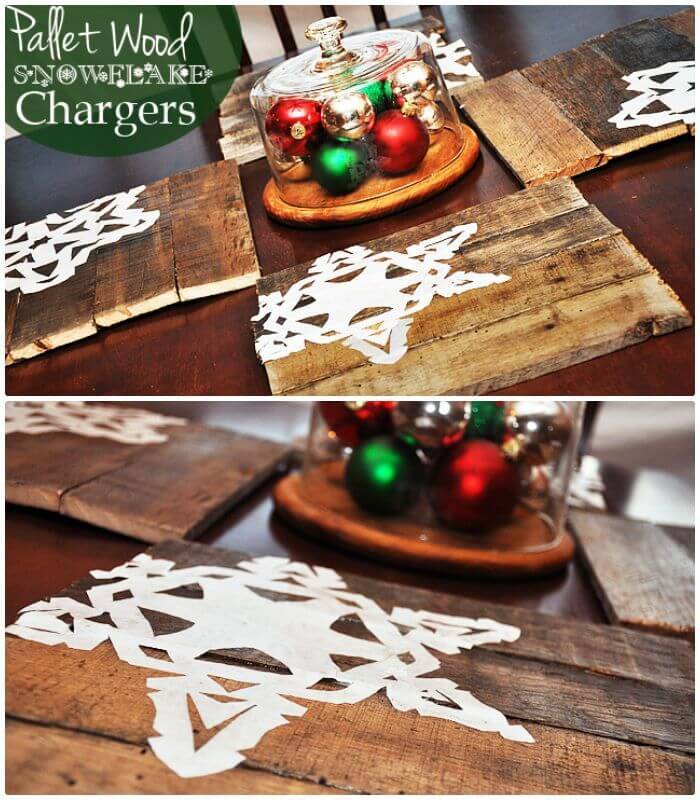 Easy DIY Pallet Wood Chargers