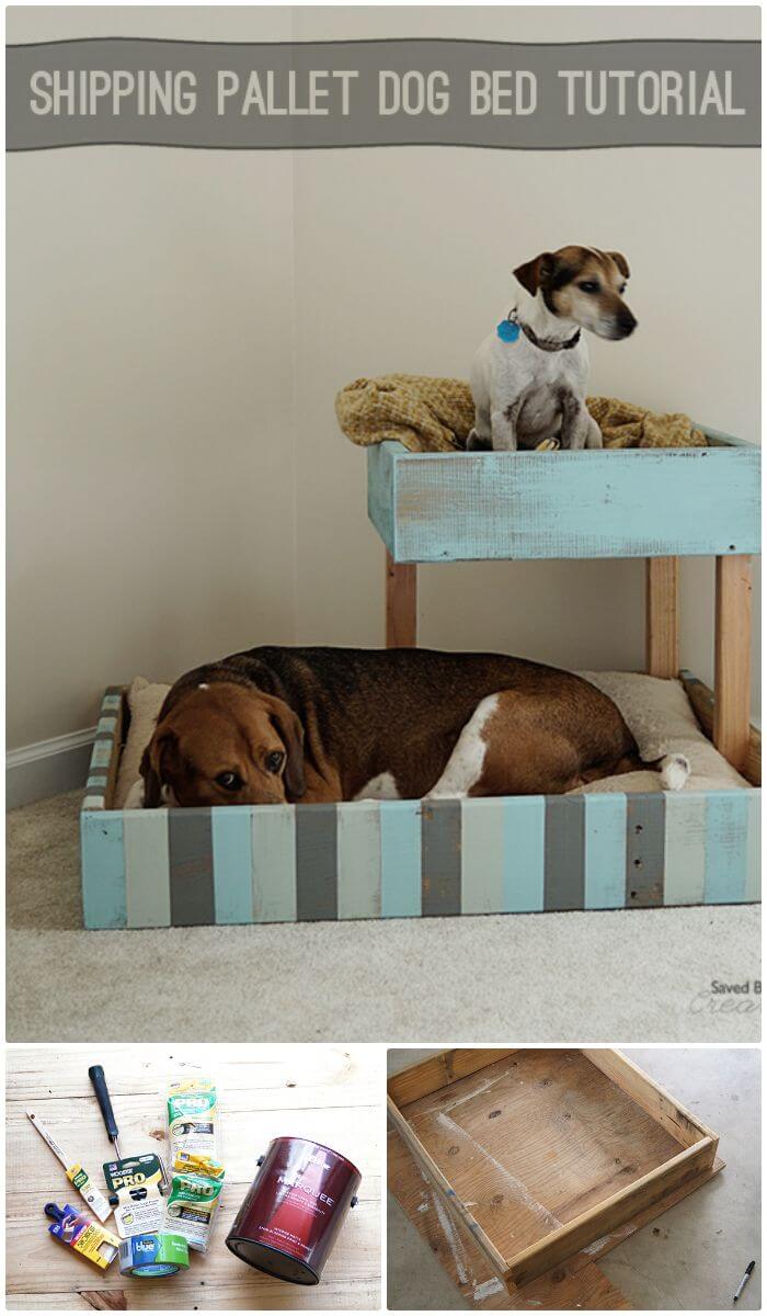 DIY Shipping Pallet Dog Bed