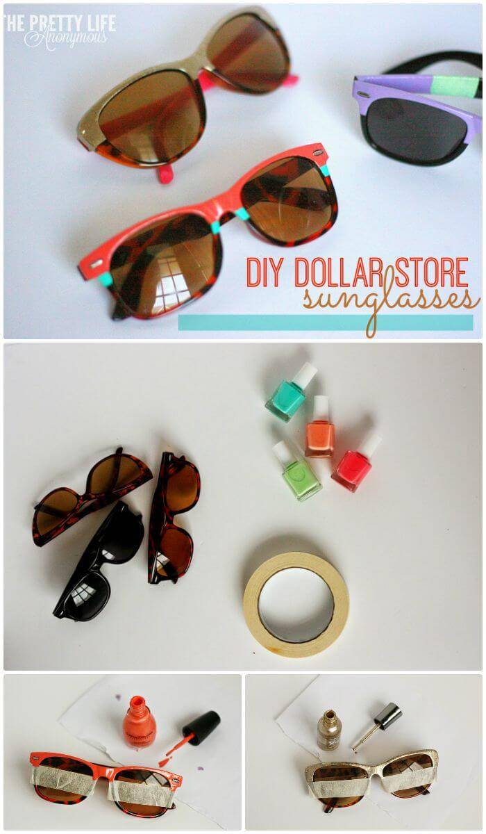How To Upcycled Dollar Store Sunglasses