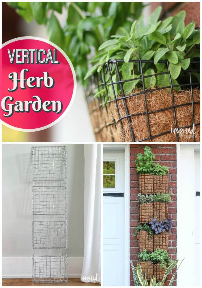 DIY Vertical Herb Garden - Step By Step Instructions