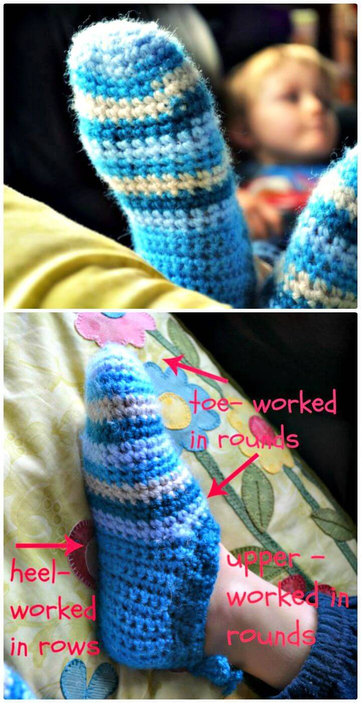 Easiest Cute Baby Crochet Slippers Pattern